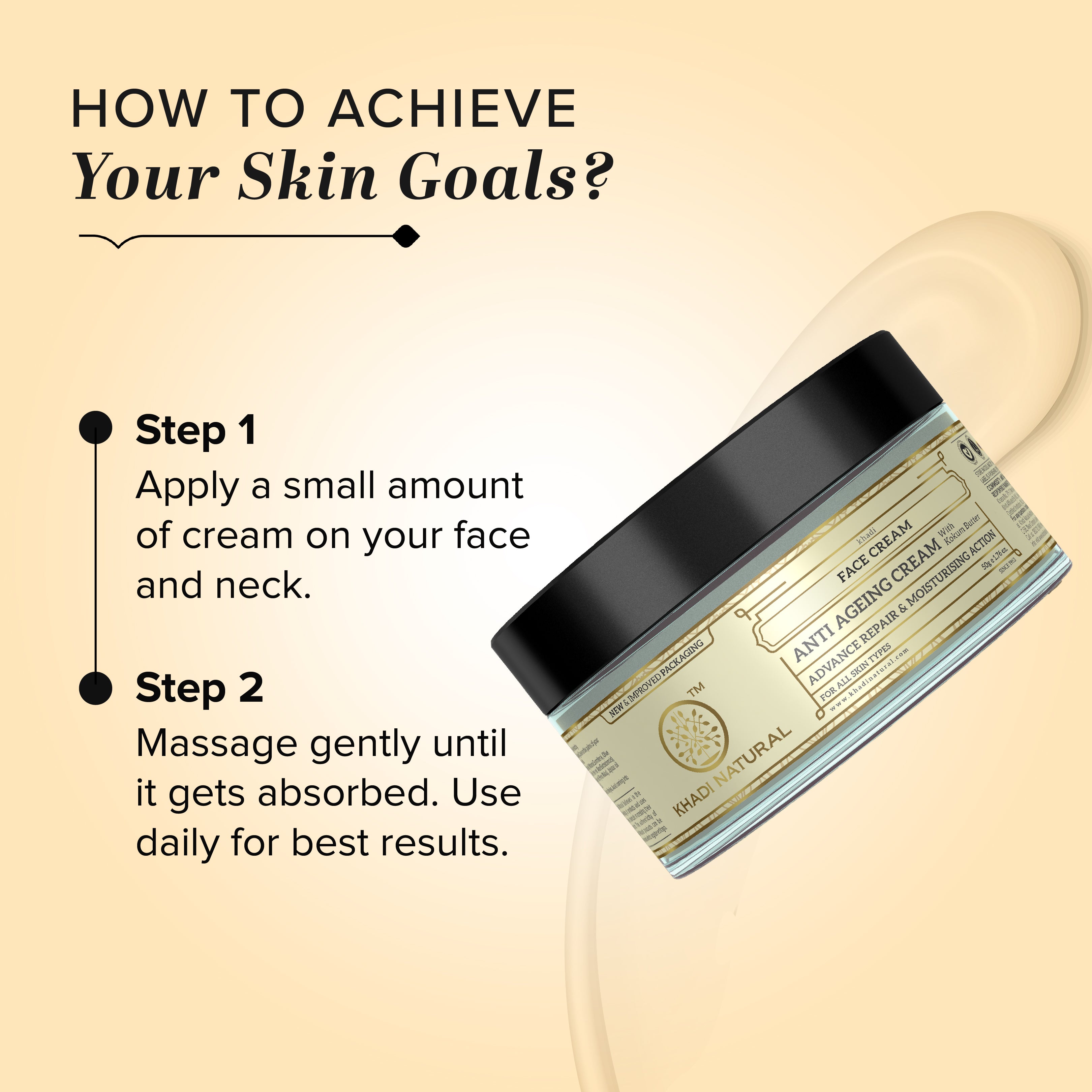 Khadi Natural Herbal Anti Ageing Cream-50 g