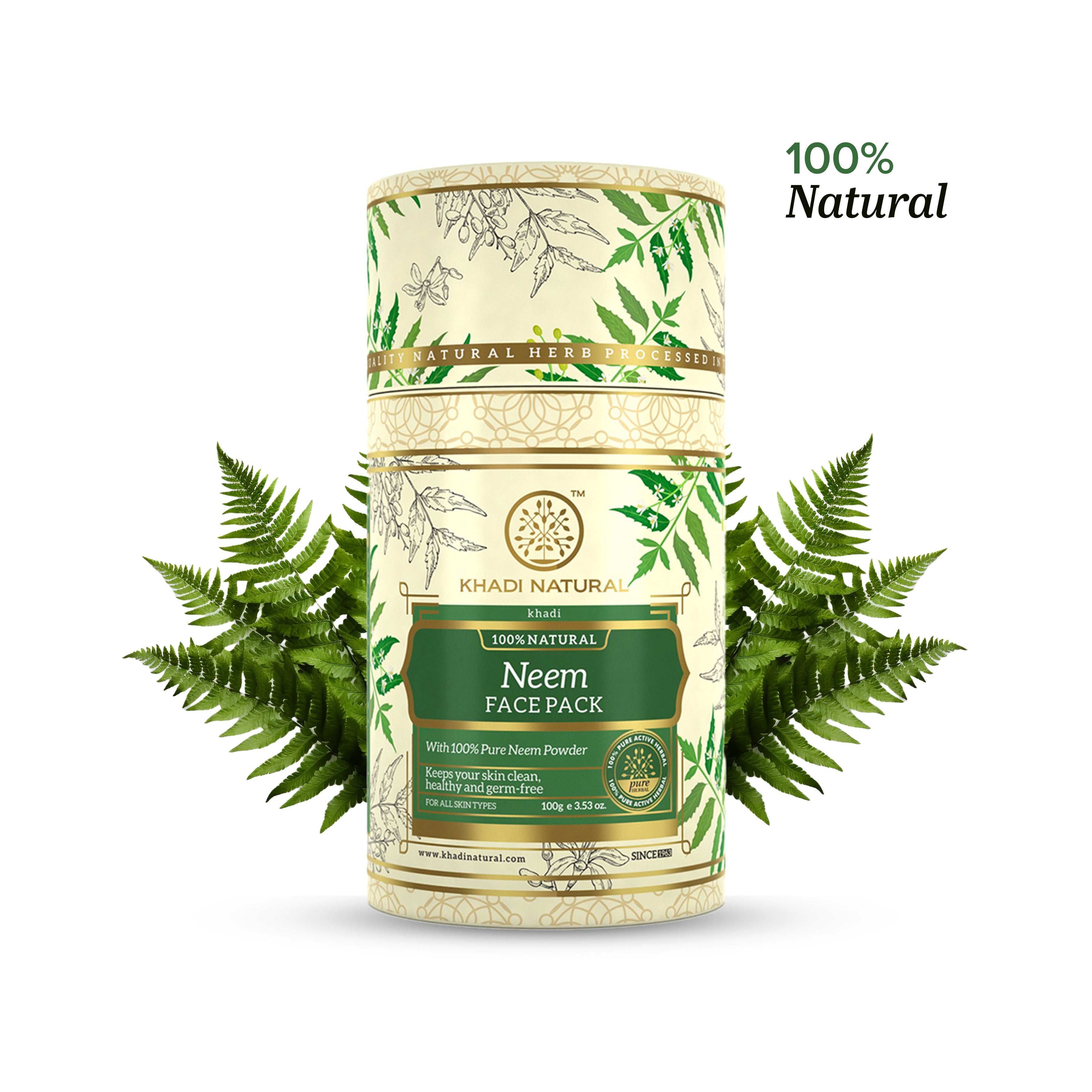 Khadi Natural Neem Tulsi Face Pack - 100gm