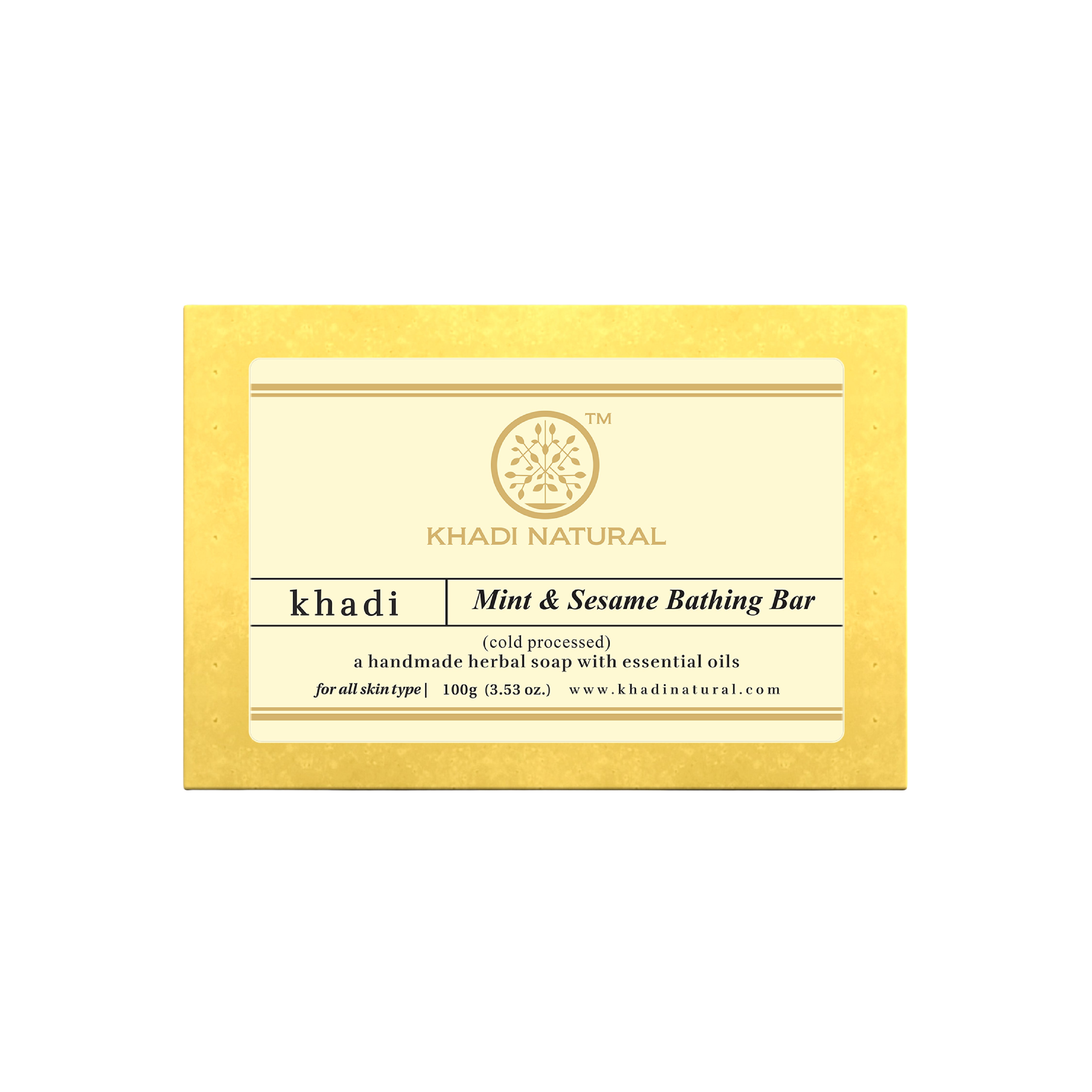 Khadi Natural Mint & Sesame Seeds Soap - 100gm