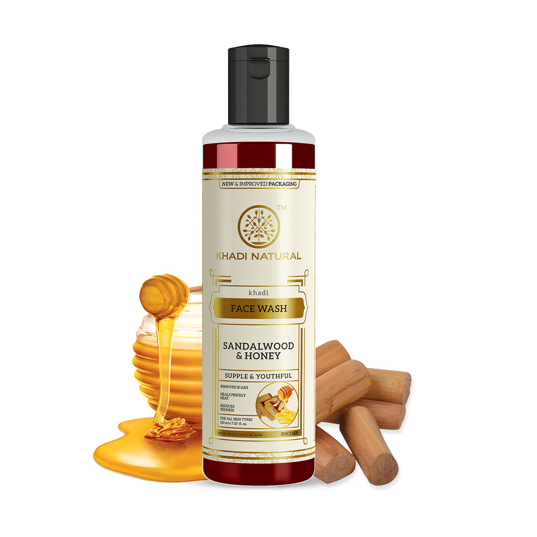 Khadi Natural Sandalwood & Honey Face Wash-210 ml - Deals