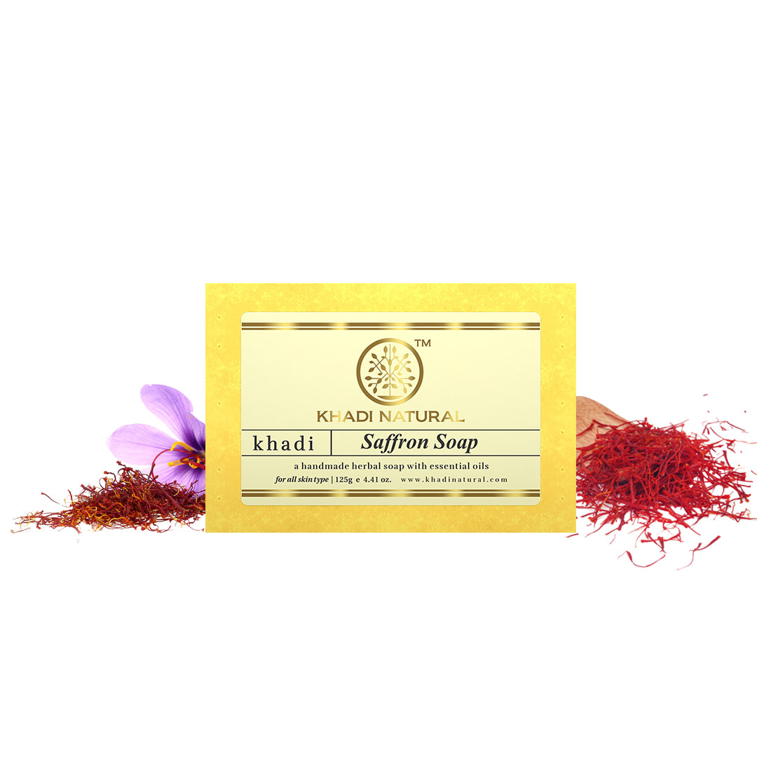 Khadi Natural Saffron Soap 125g