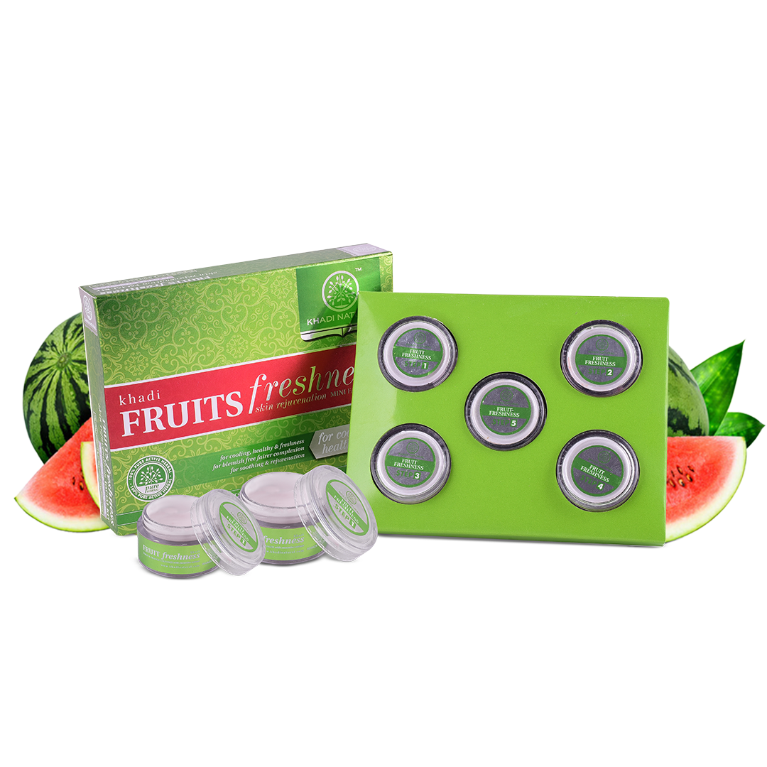 Khadi Natural Fruits Freshness Skin Rejuvenation Mini Facial Kit