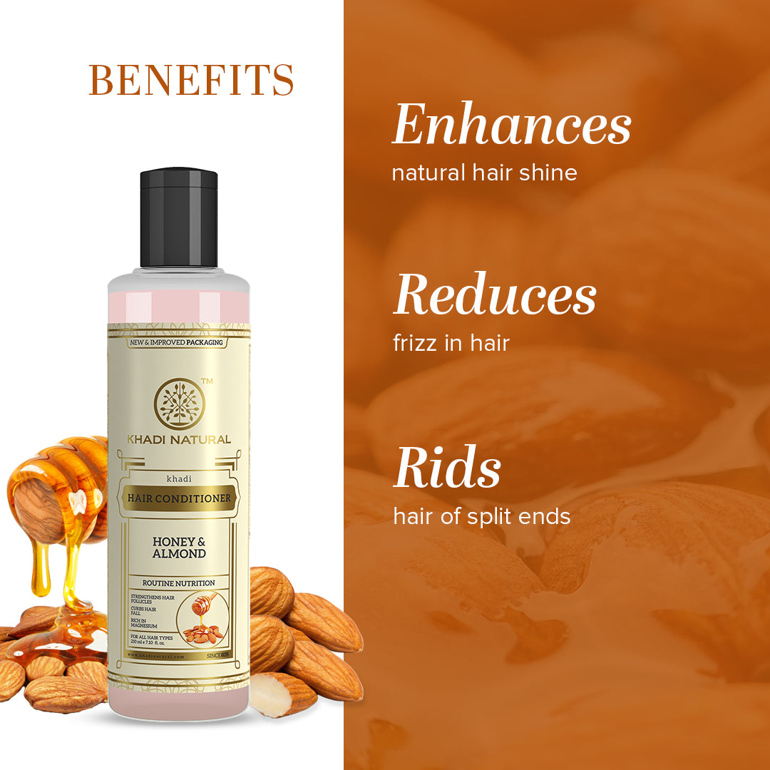 Khadi Natural Honey & Almond Hair Conditioner 210ML