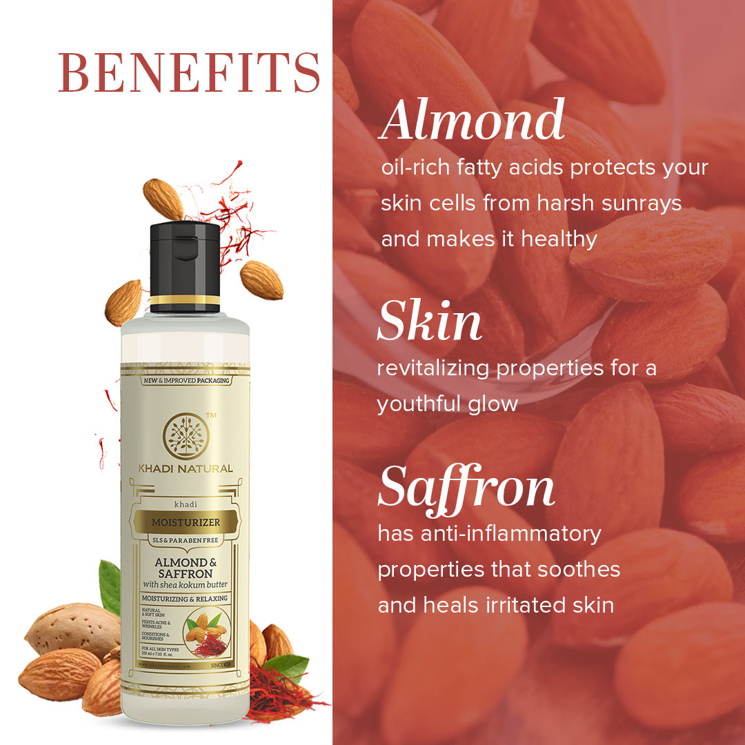 Khadi Natural Incredible Benefits of Almond & Saffron