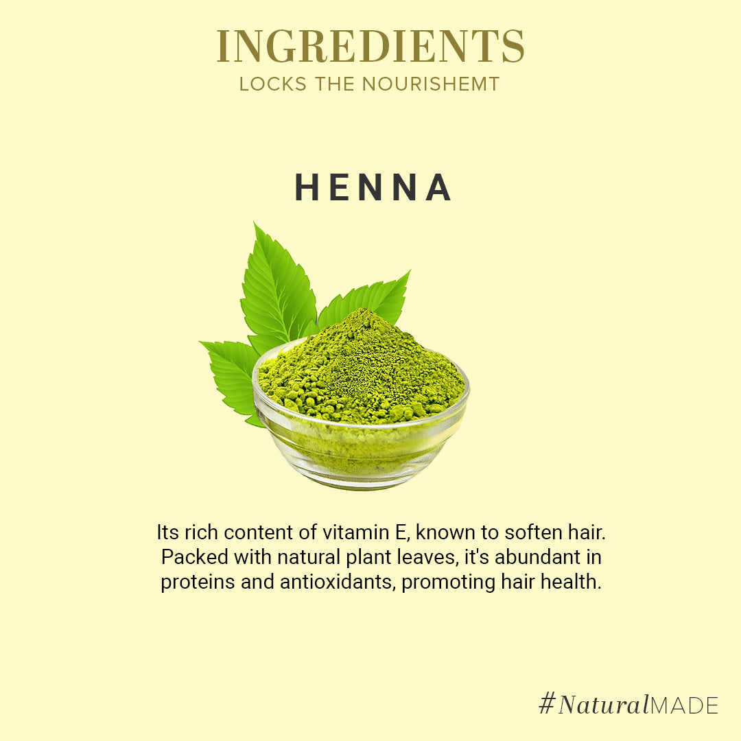 KHADI NATURAL Organic Herbal Henna Powder - 100% Natural - 100 g