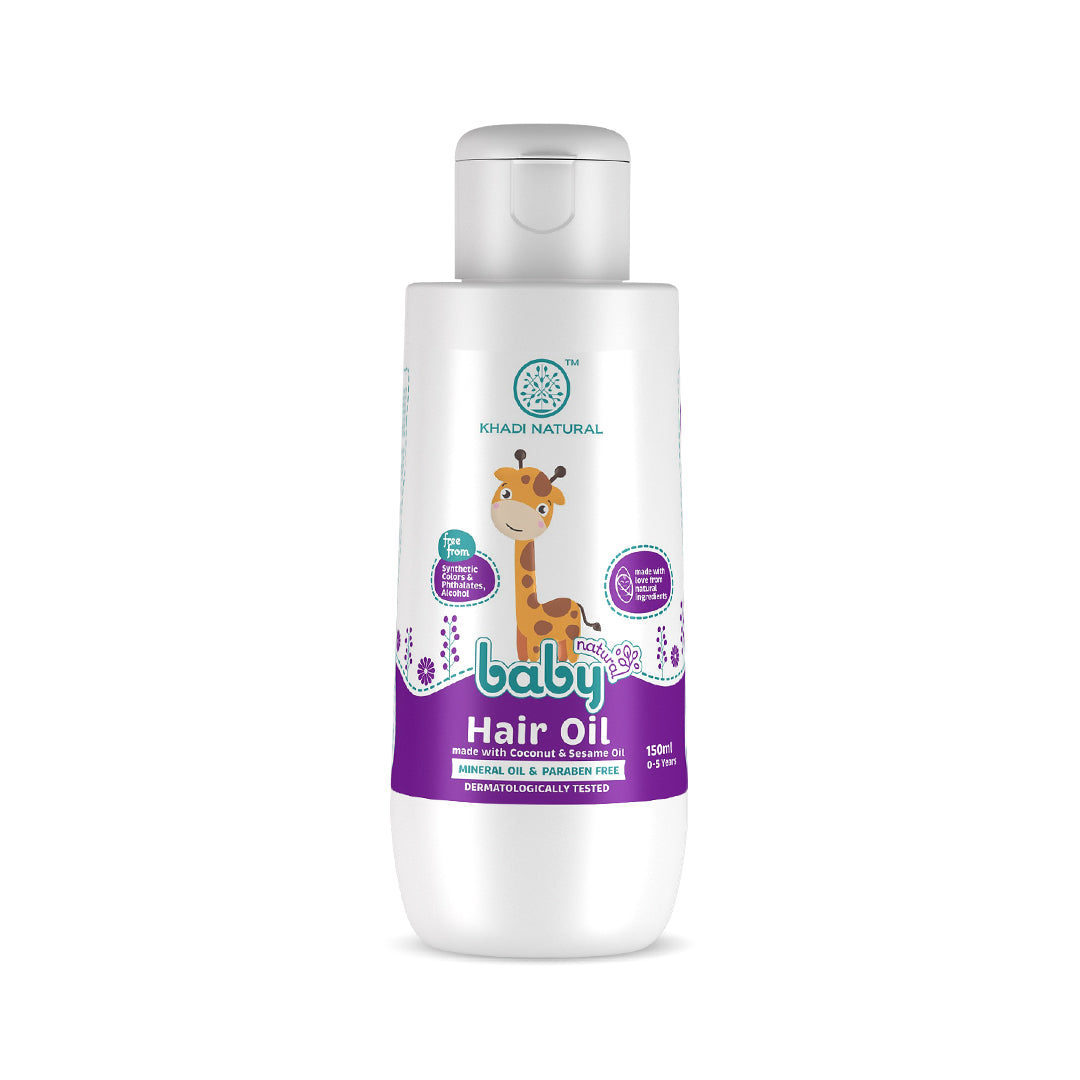 Khadi Natural Baby Hair Oil with Coconut and Sesame Oil, Promotes Hair Growth , 150ml