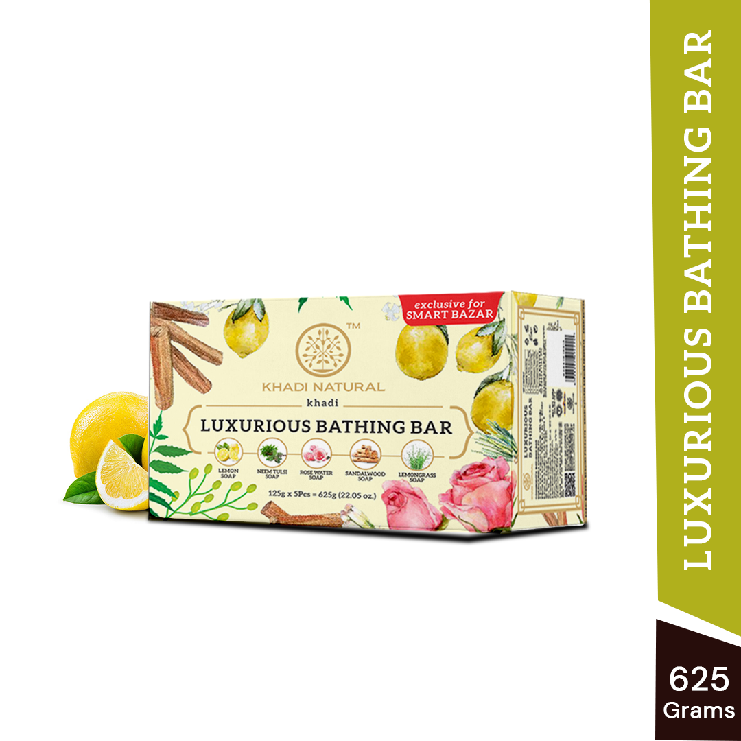 Khadi Natural Luxurious Bathing Bar (Pack of 5)