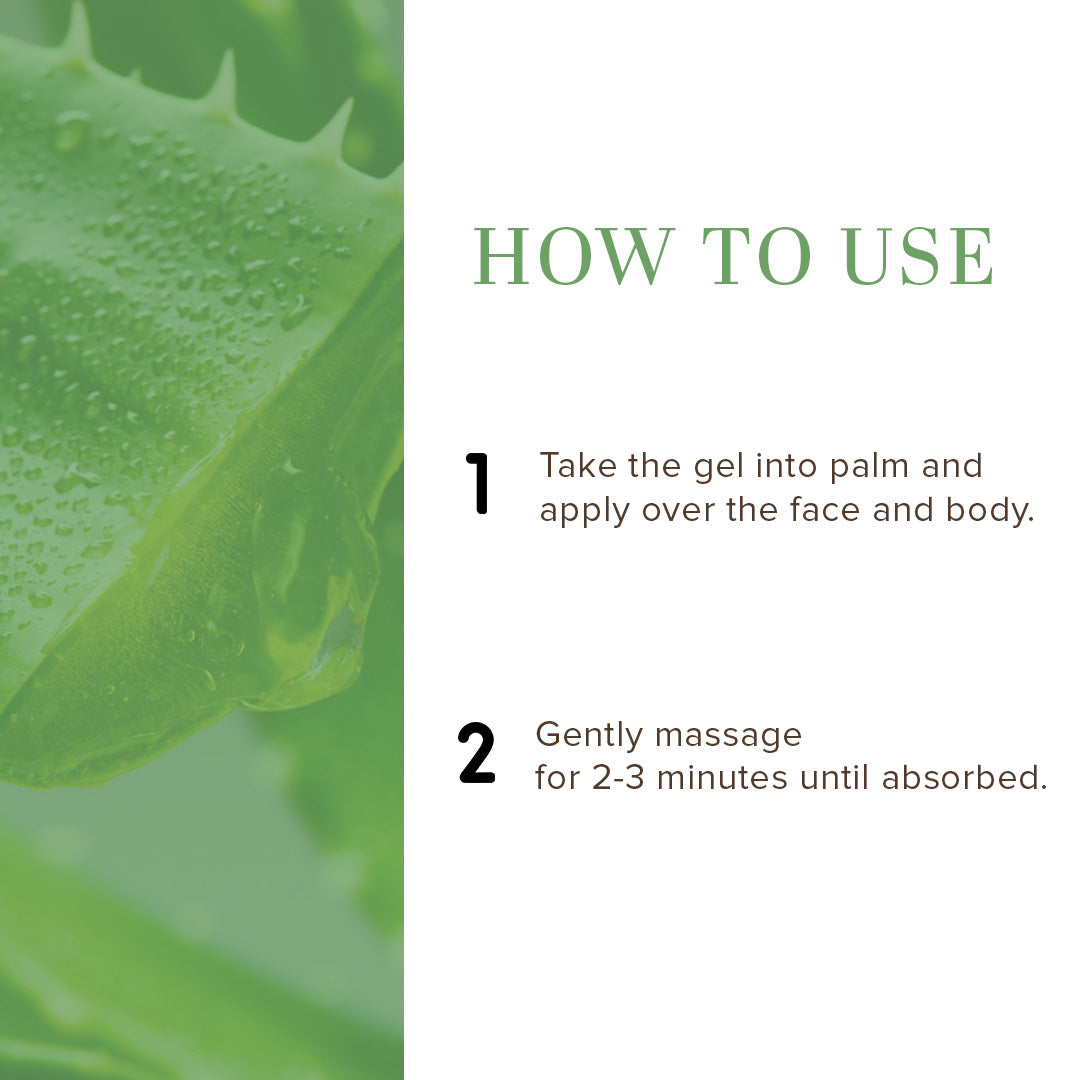 Khadi Natural Aloe Vera (Green) Facial Massage Gel With Licorice & Cucumber Extracts - Fresh & Hydrated-200 g