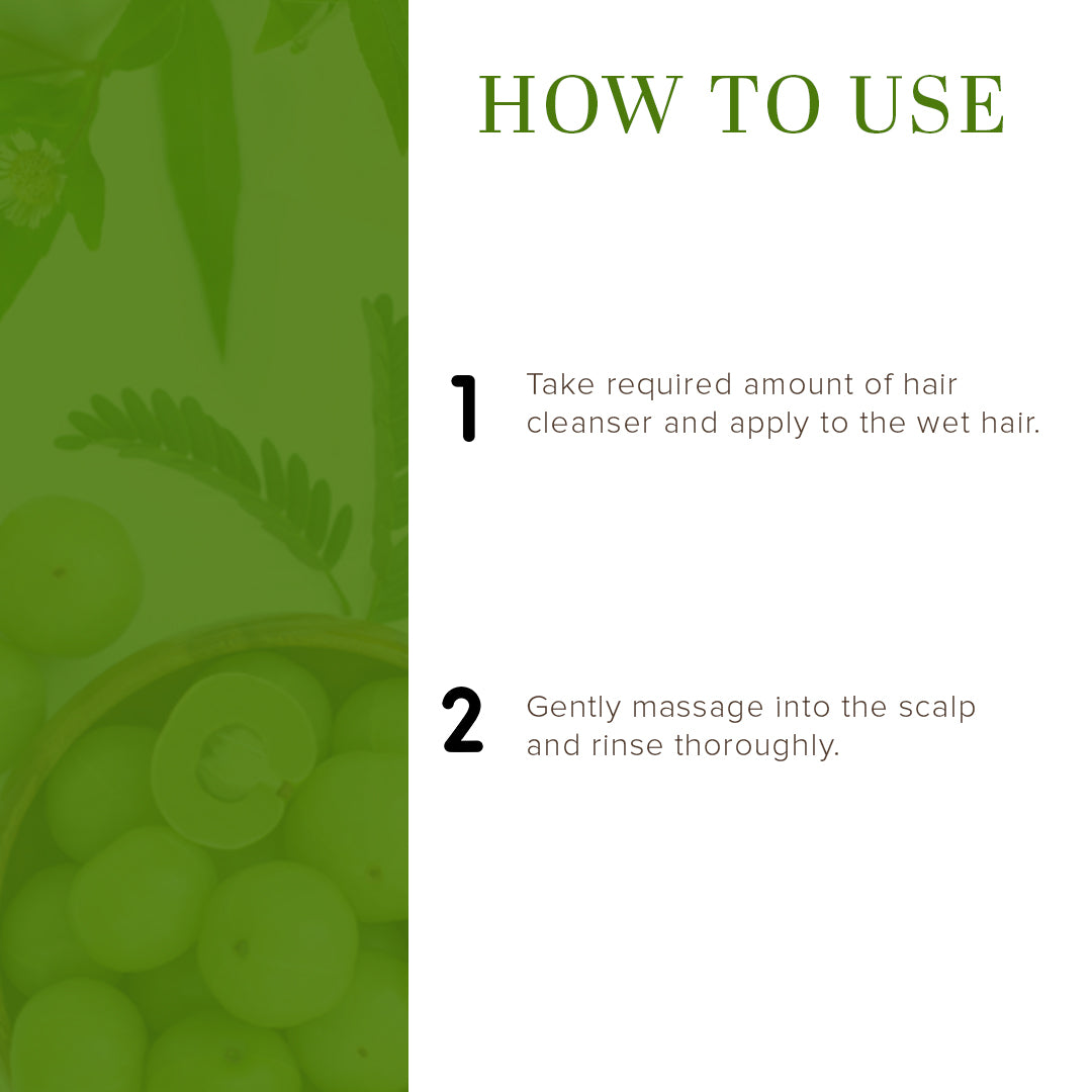 Khadi Natural How to Use of Herbal Amla & Bhringraj Hair Cleanser