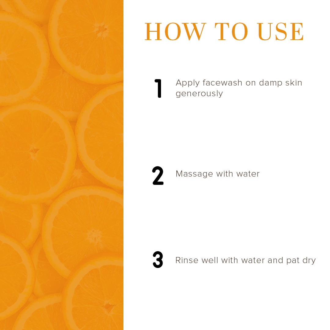 Khadi Natural Orange & Lemongrass Face Wash - Sls & Paraben Free-210 ml