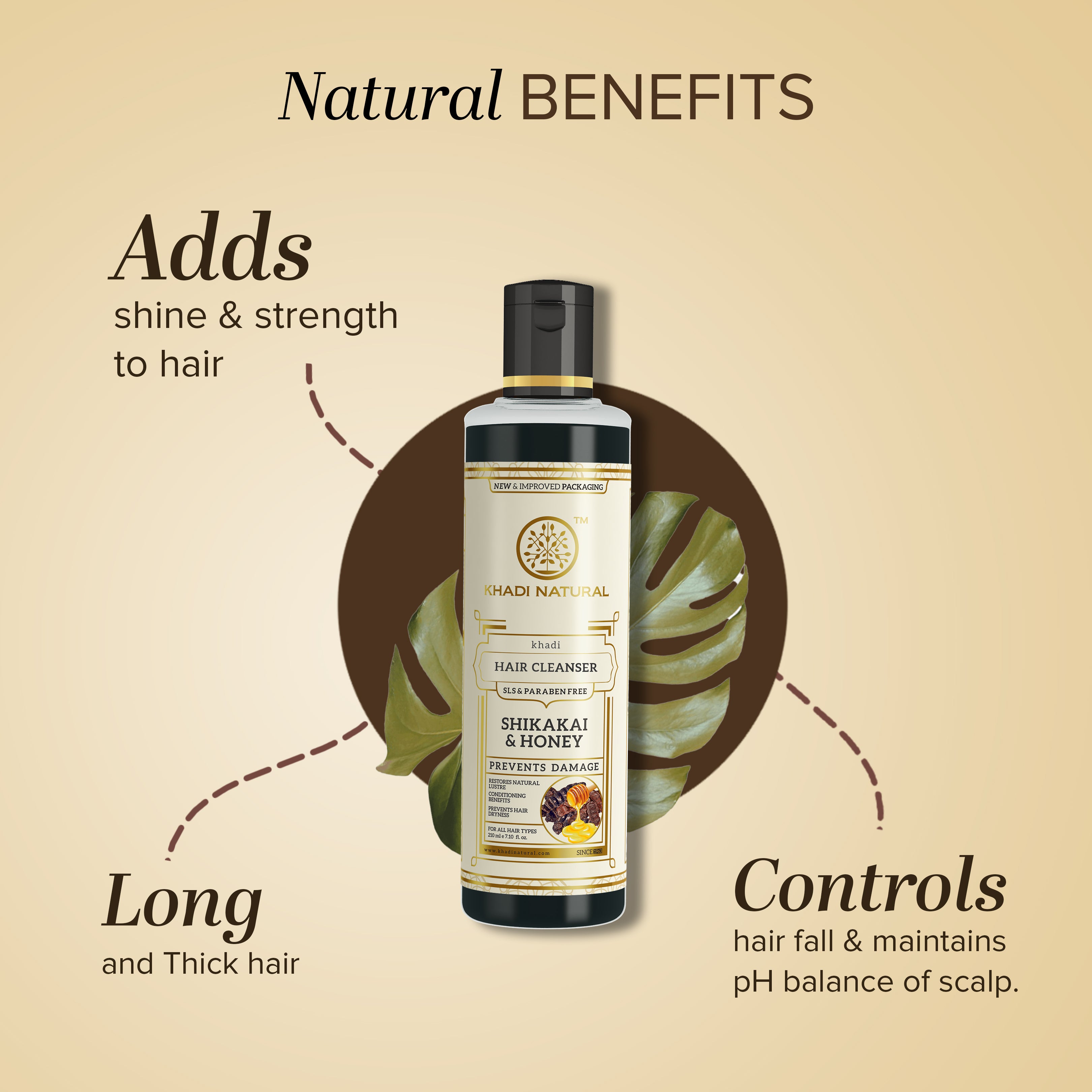 Khadi Natural Shikakai & Honey Cleanser Combo SLS & Paraben Free Pack of 2 - 210ml Each Sale
