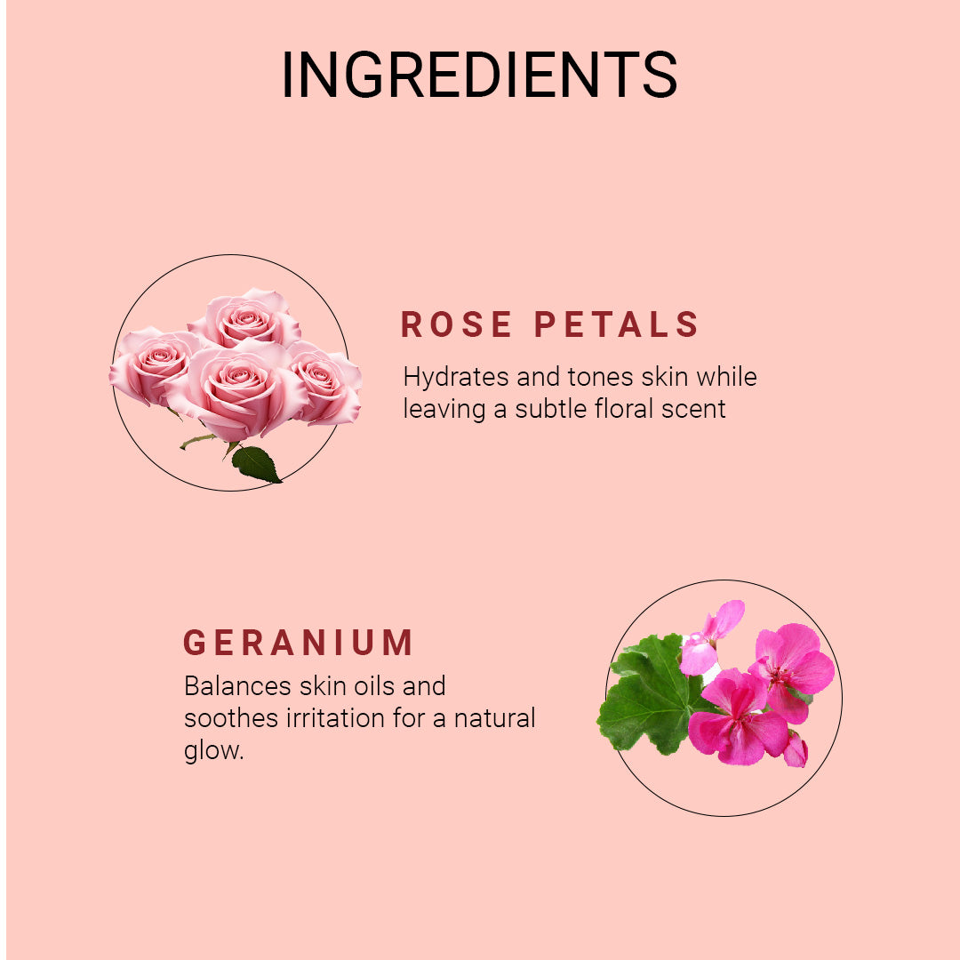 Khadi Natural Rose & Geranium With Rose Petals Bath Salt-200 g