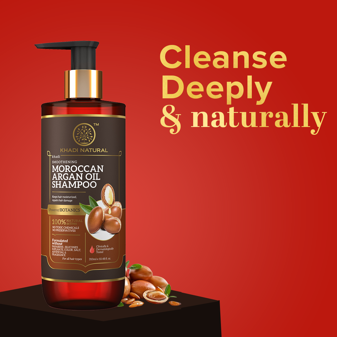 Khadi Natural Moroccan Argan Hair Shampoo (Sulphate free ) 310 ml