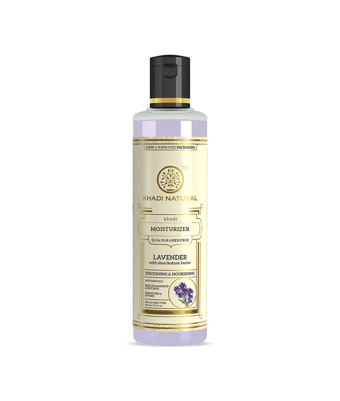 Khadi Natural Lavender Moisturizer- With Sheabutter- Paraben Free-210 ml