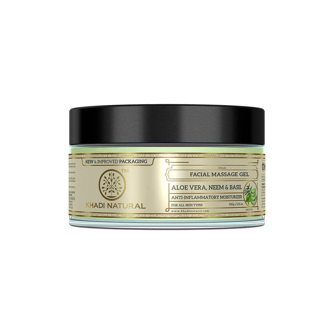 Khadi Natural Alovera Neem & Basil Face Massage Gel-100 G
