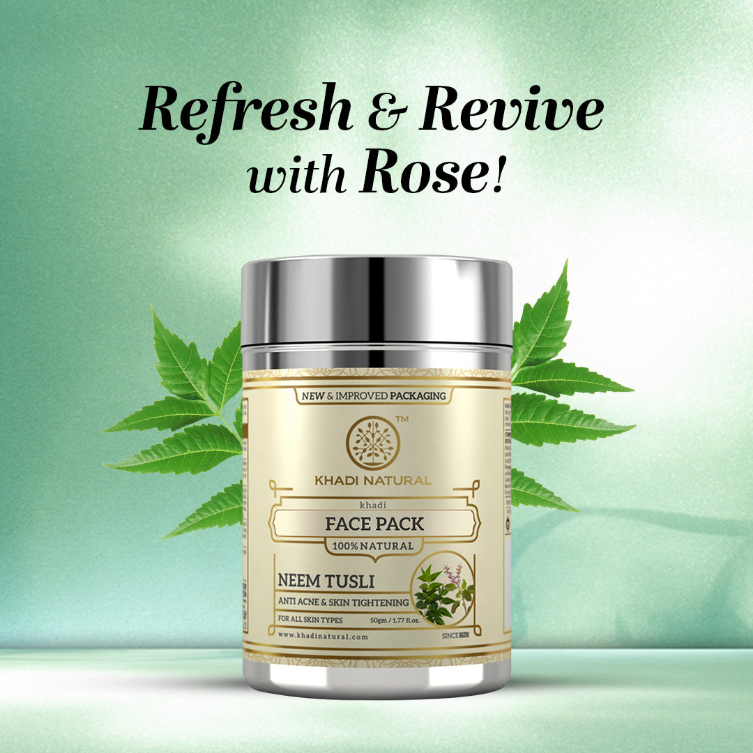 Khadi Natural Neem Tulsi Face Pack - 50 g