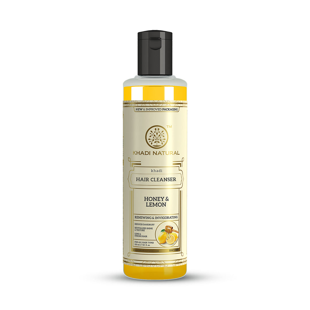 Khadi Natural Herbal Hair Cleanser With Honey & Lemon 210 ml