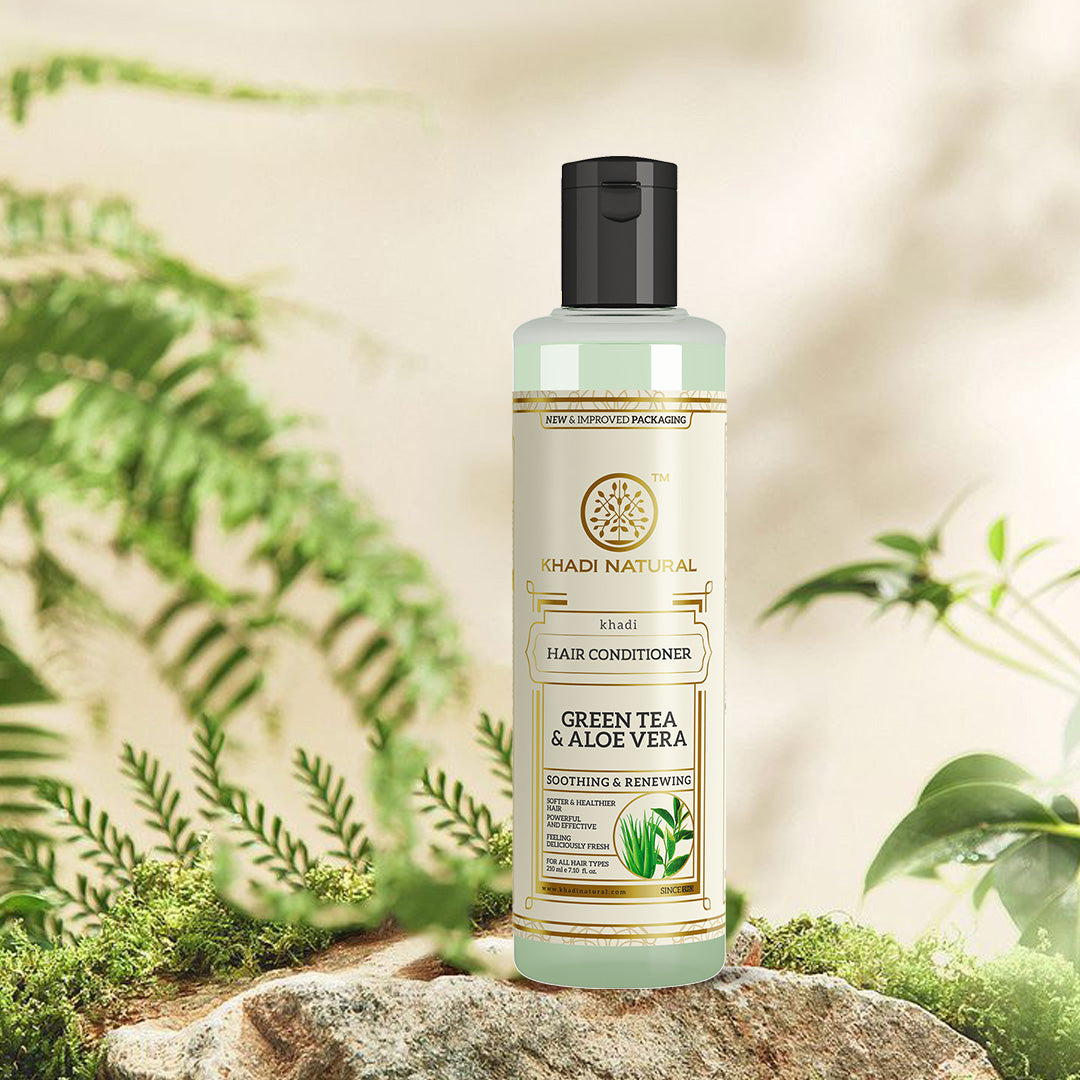 Khadi Natural Herbal Greentea & Aloevera Hair Conditioner