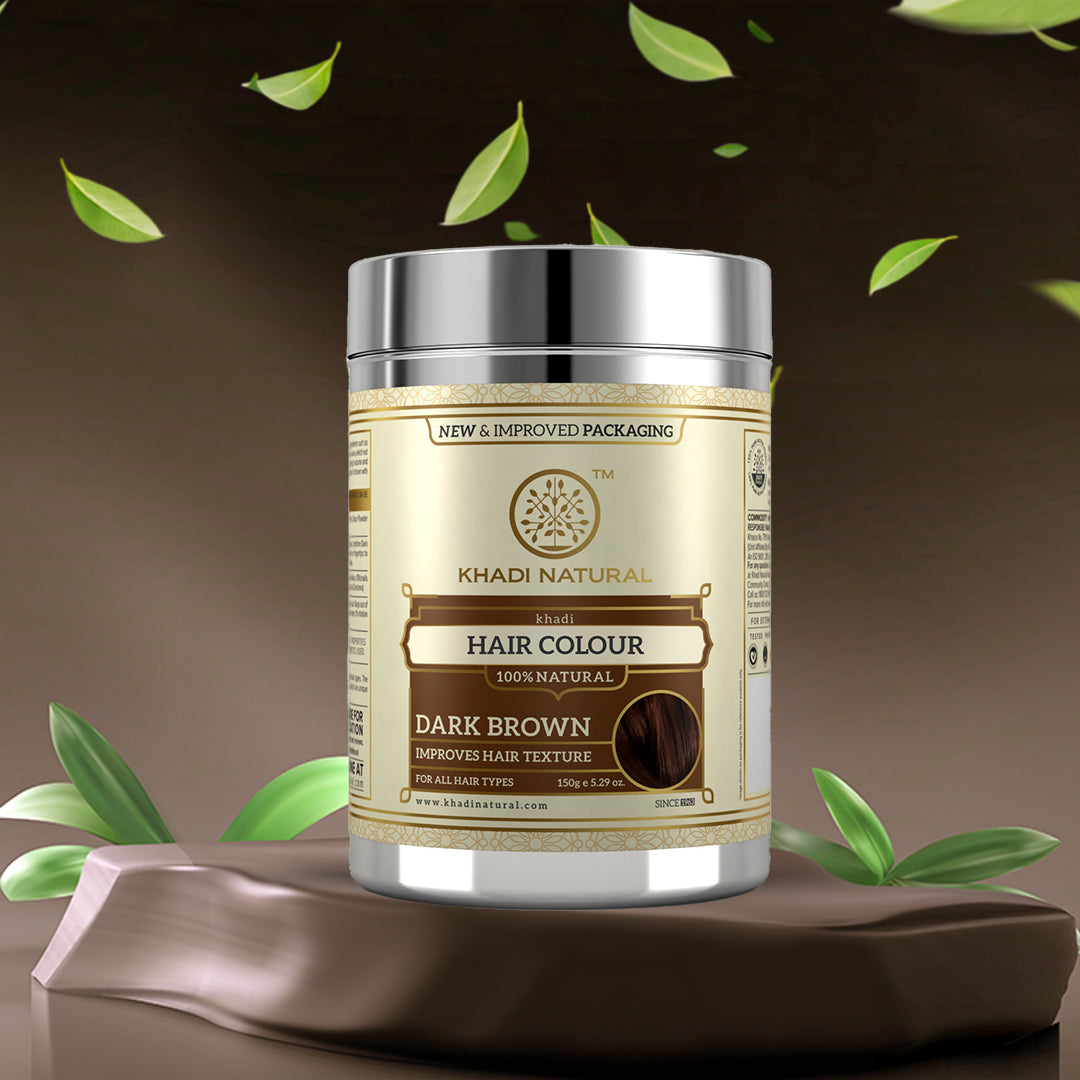 Khadi Natural Herbal Hair Colour Dark Brown-150 g