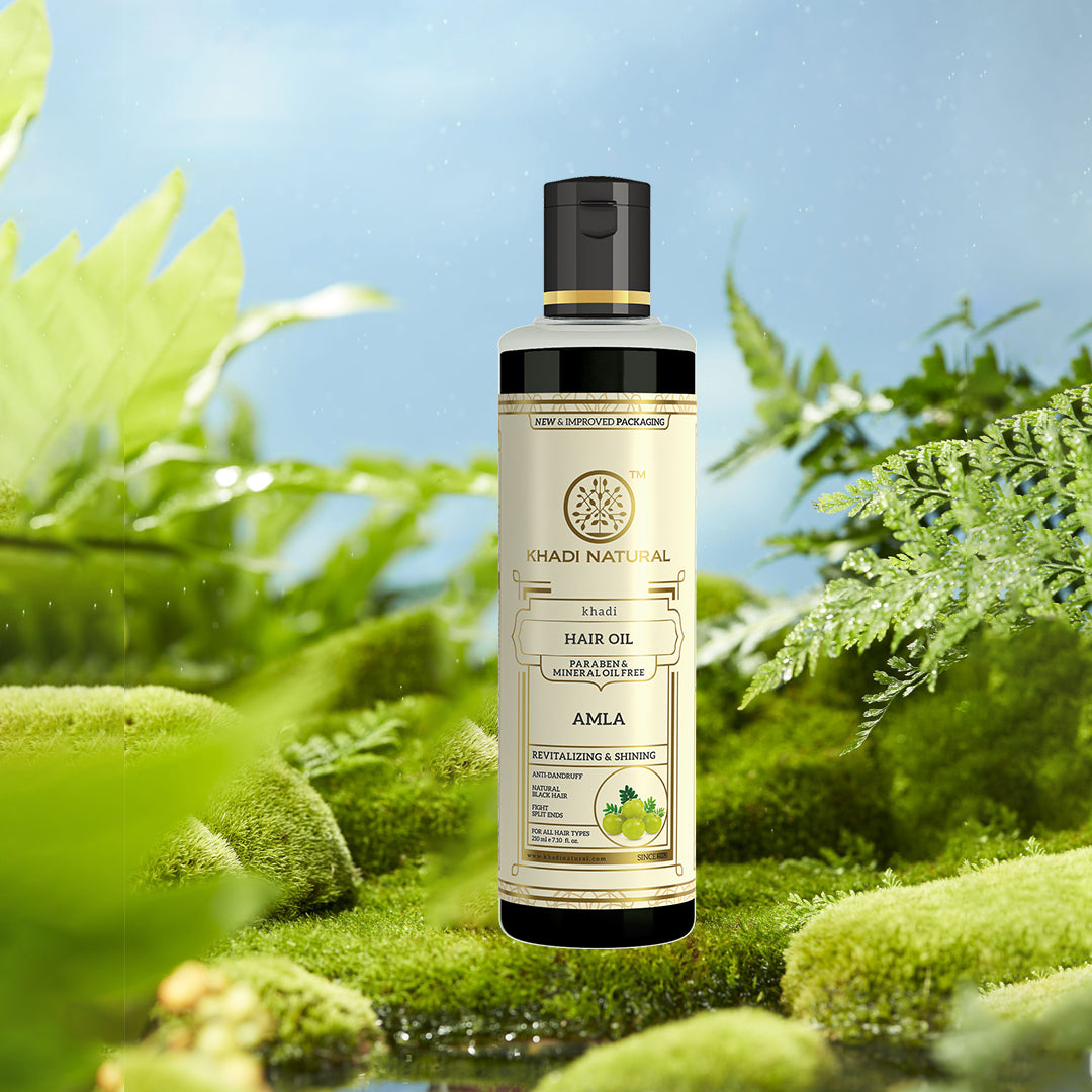 Khadi Natural Pure Amla Hair Oil (Paraben & Mineral Oil Free) - 210 ml