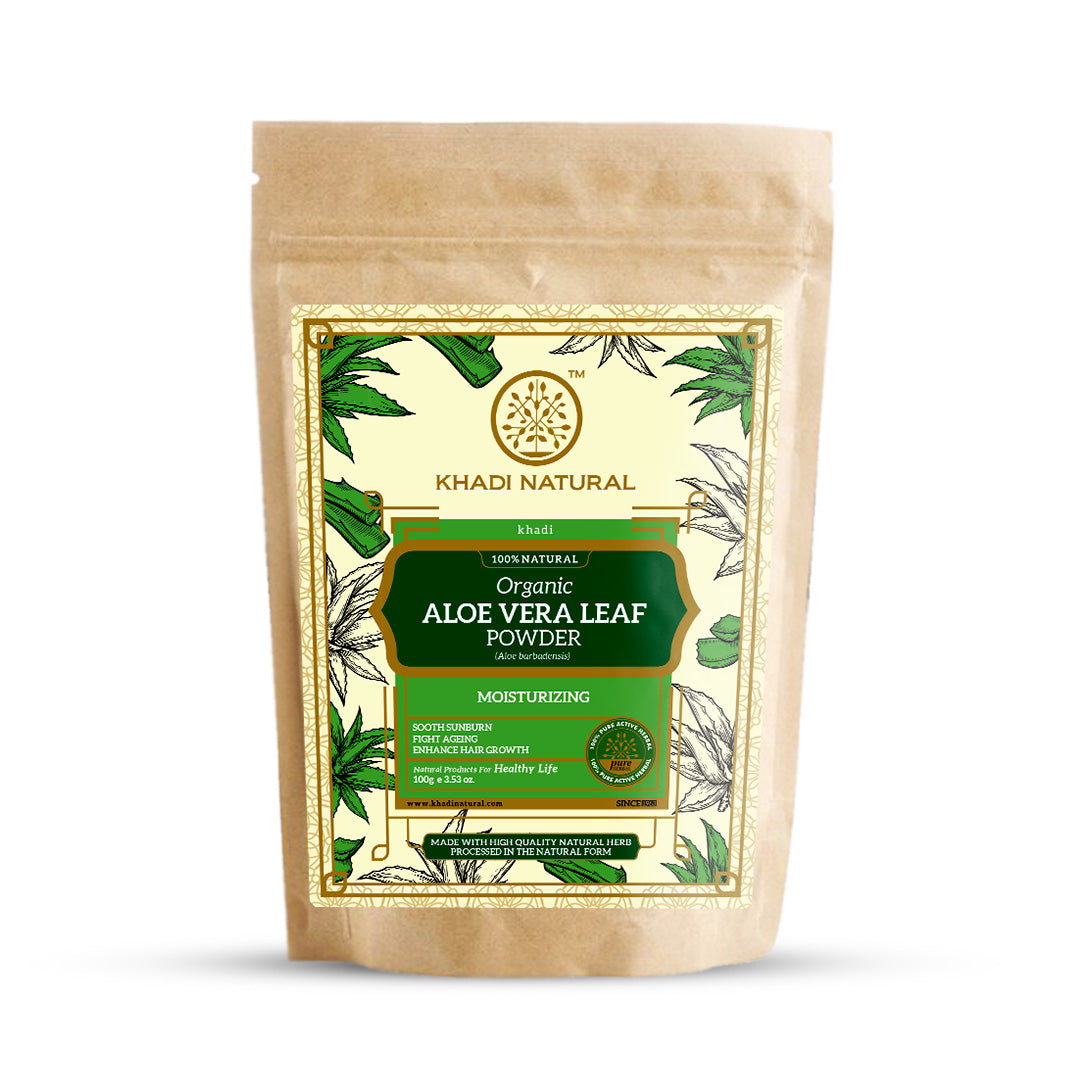 Organic Aloe Vera Leaf Powder - 100% Natural-100 g