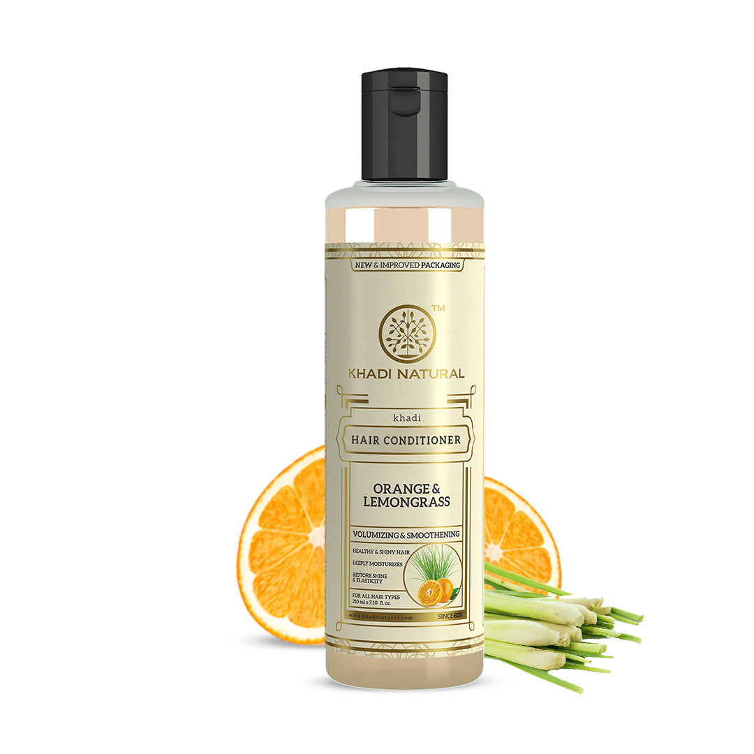 Khadi Natural Herbal Orange Lemongrass Hair Conditioner-210 ml