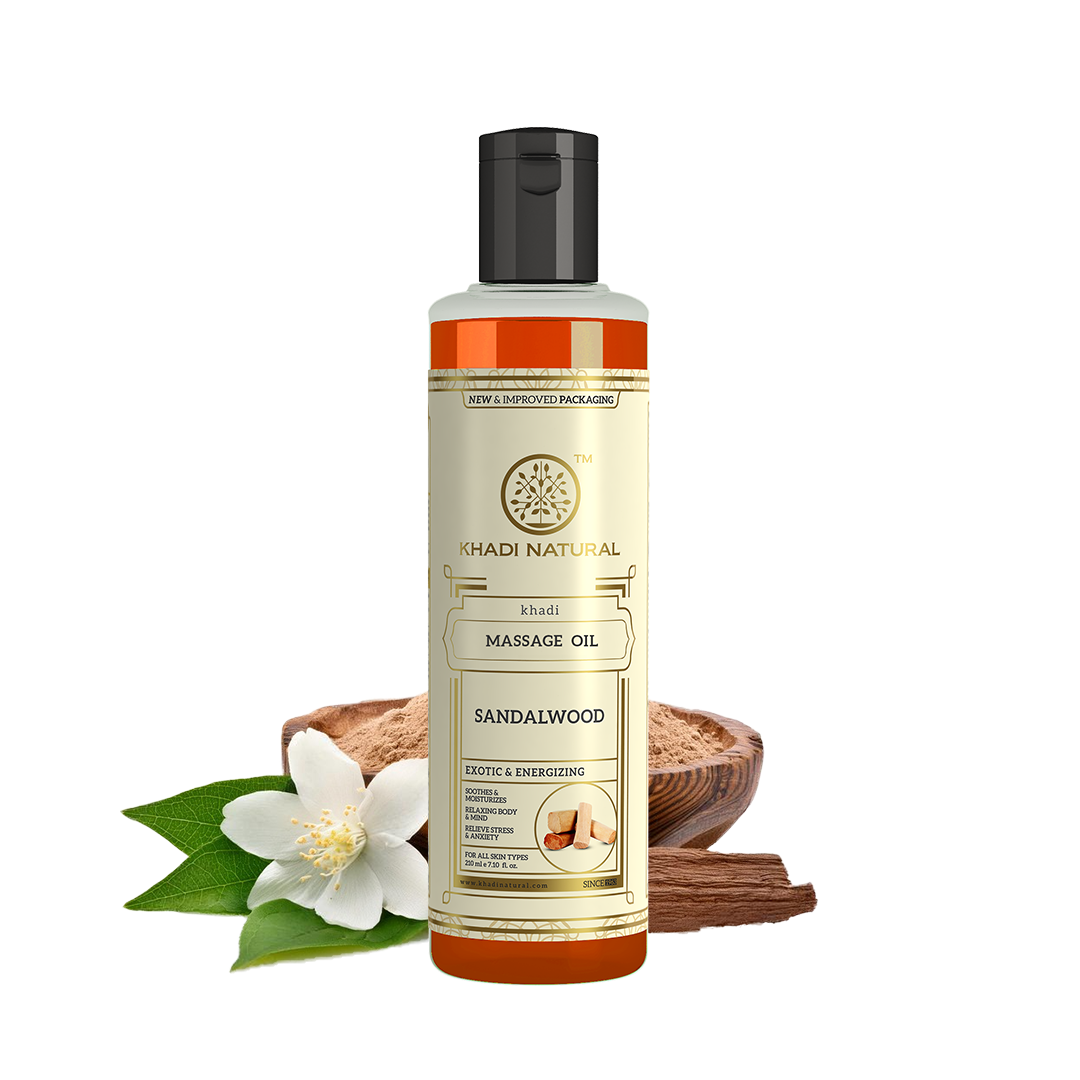 Khadi Natural Sandalwood Massage Oil