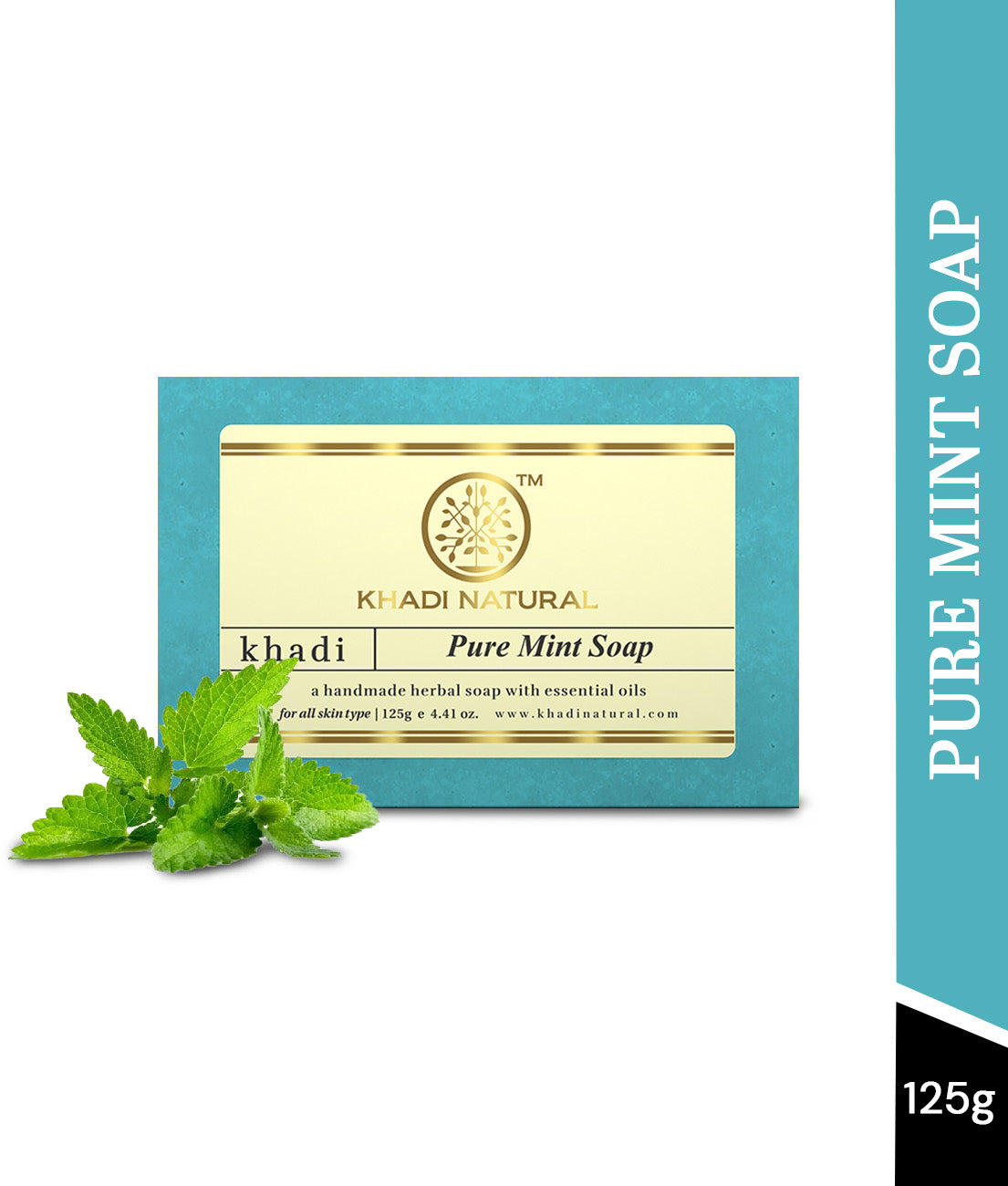 Khadi Natural Pure Mint Soap 125g