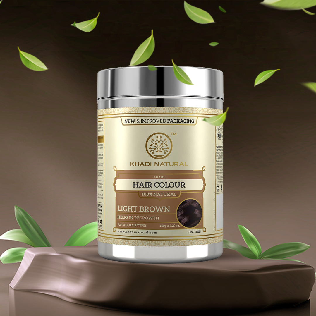Khadi Natural Herbal Hair Colour Light Brown-150 g