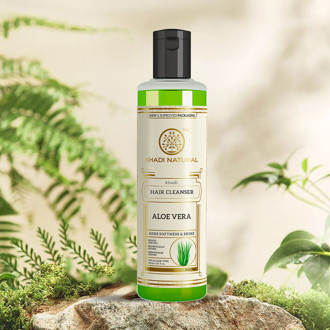 KHADI NATURAL Aloevera Hair Cleanser - 210 ml