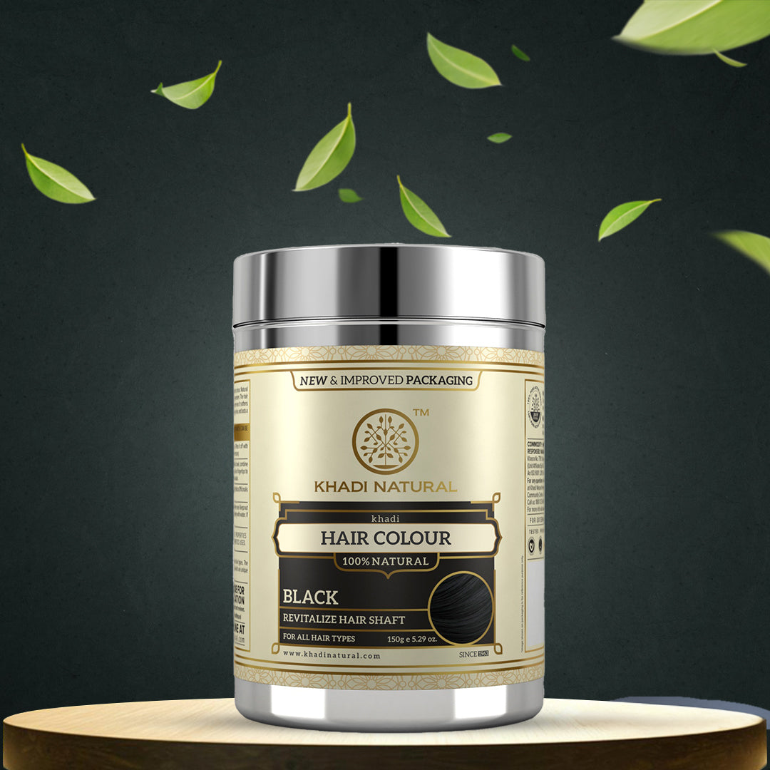 Khadi Natural Herbal Hair Colour Black-150 g