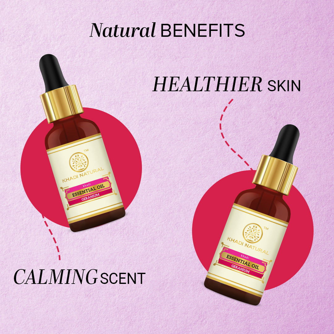 Khadi Natural Herbal Geranium Essential Oil