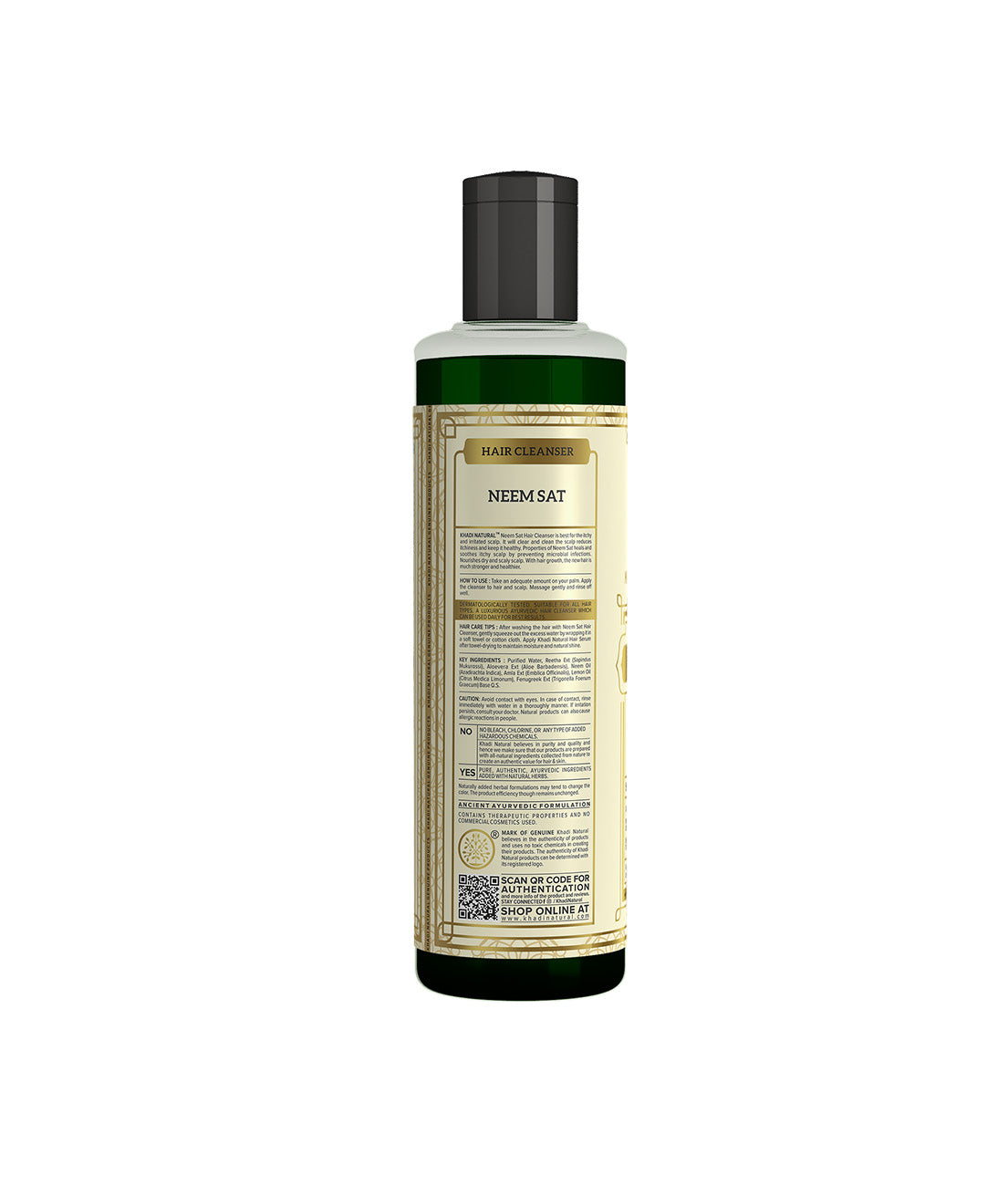 Khadi Natural Neem Sat Hair Cleanser 210 ml