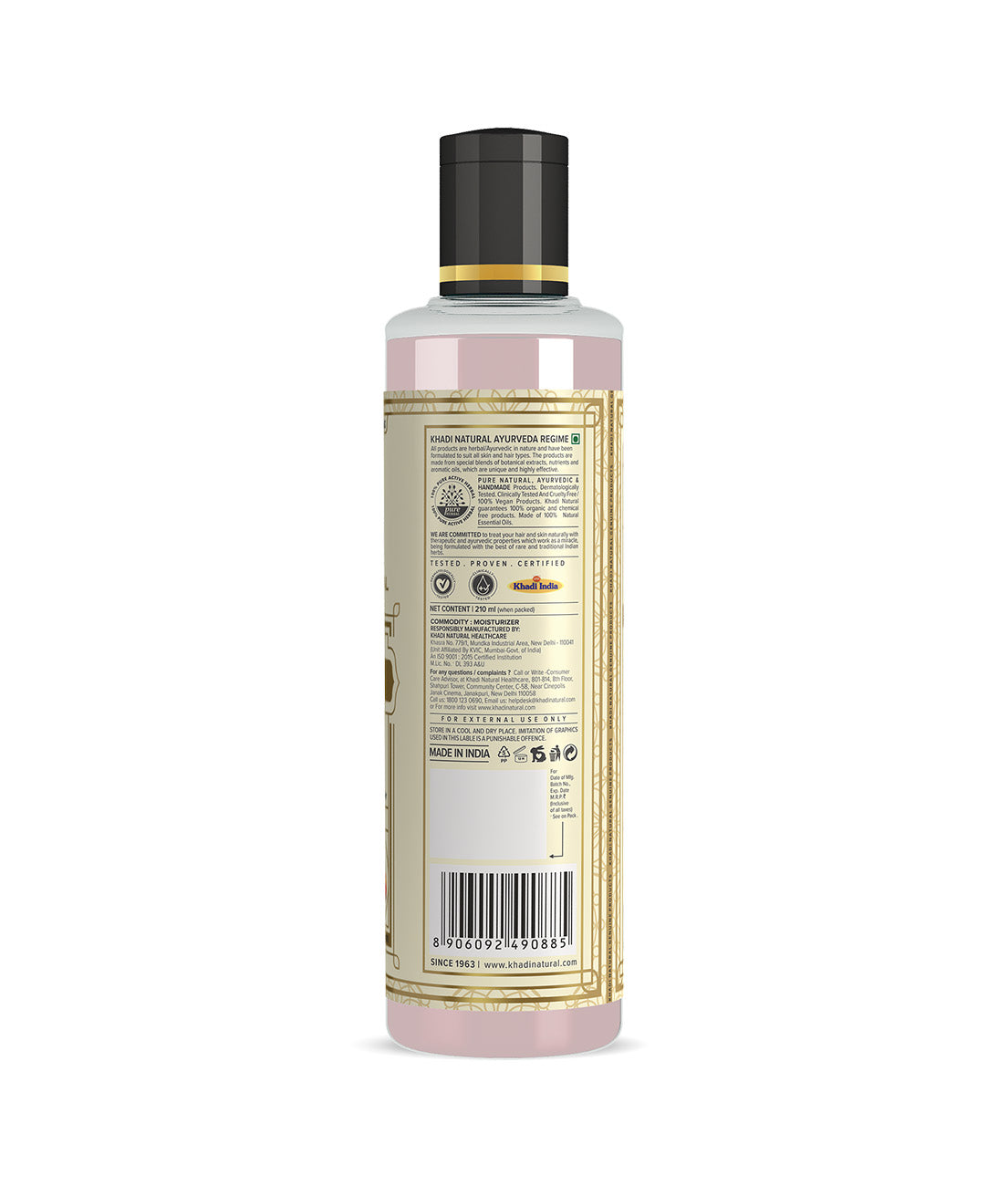 Khadi Natural Peach Avocado Moisturizer with SLS & Paraben Free -210 ml