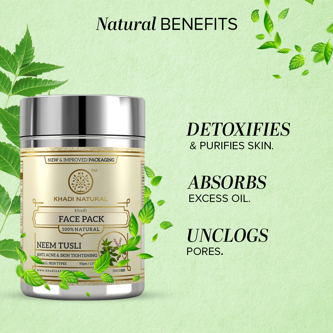 Khadi Natural Neem Tulsi Face Pack - 50 g