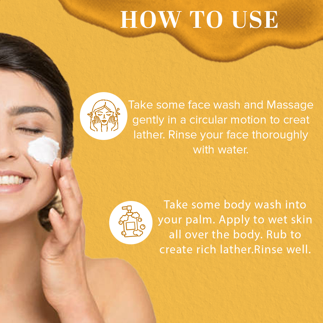 KHADI NATURAL Sandalwood & Honey Body Wash - 210 ml