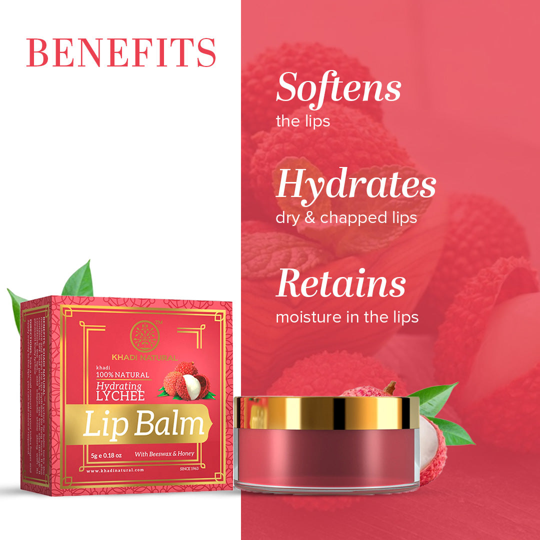 Khadi Natural Lychee Lip Balm 5 g