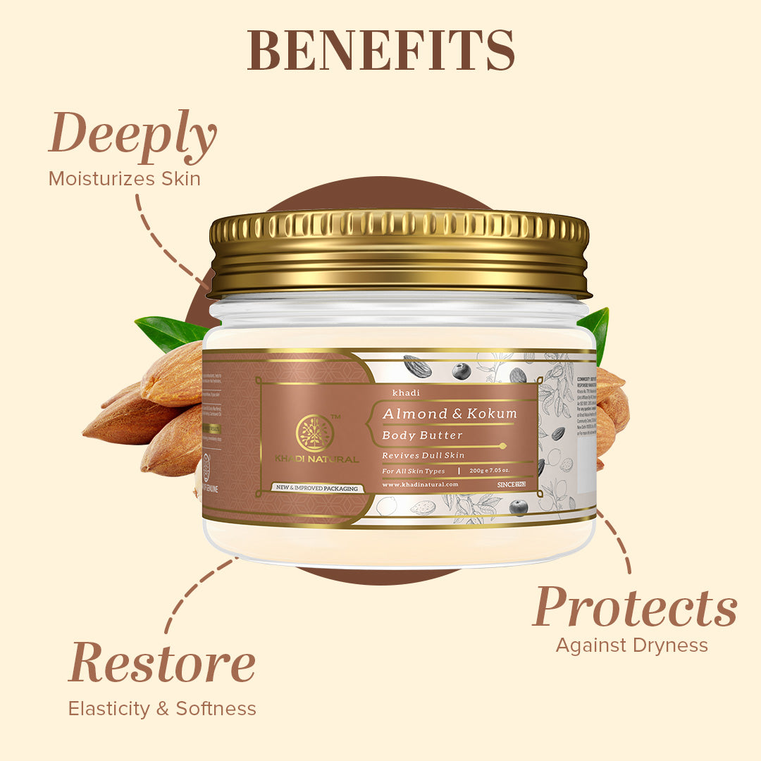 Khadi Natural Almond & Kokum Body Butter 200 g
