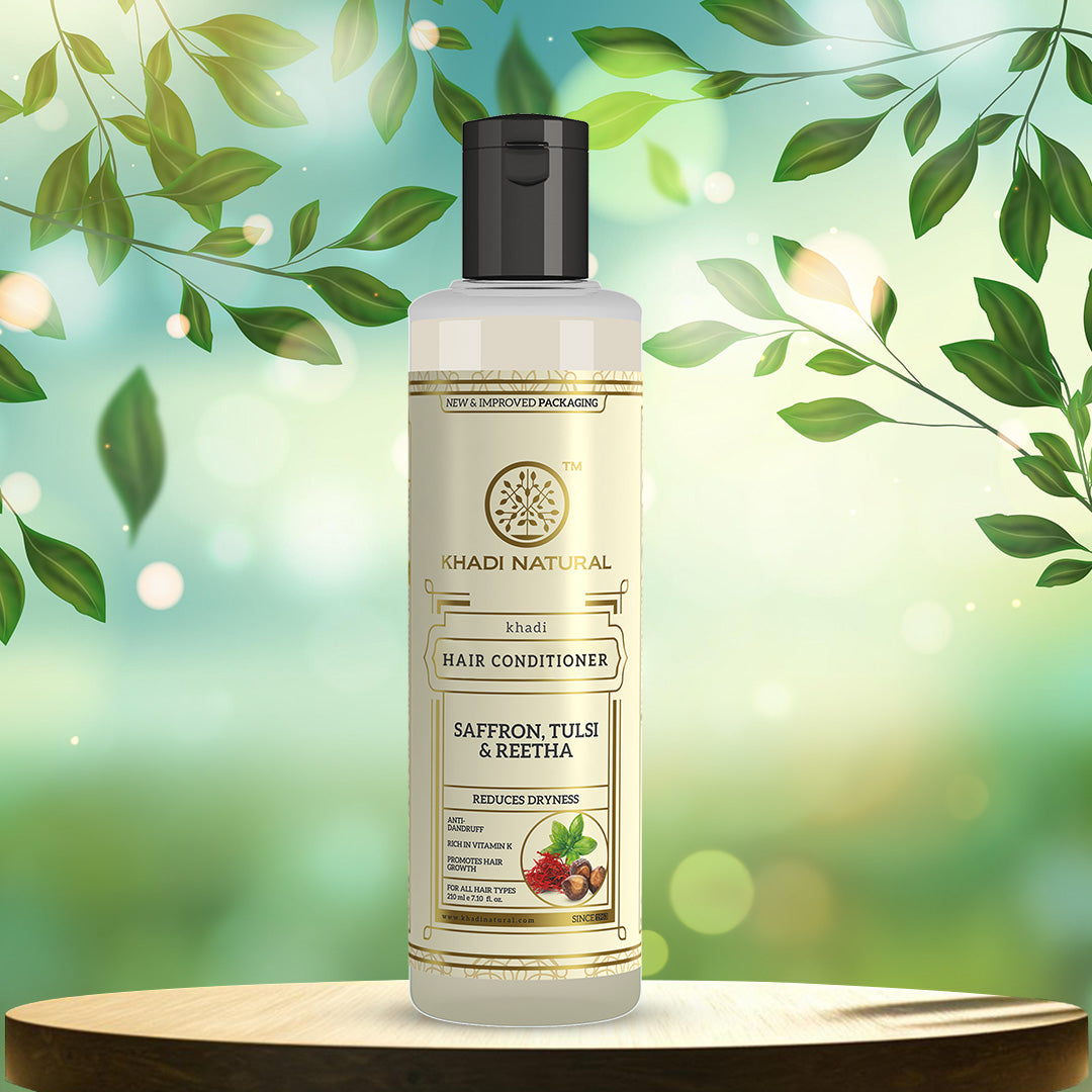 Khadi Natural Saffron Tulsi & Reetha Hair Conditioner 210 ml
