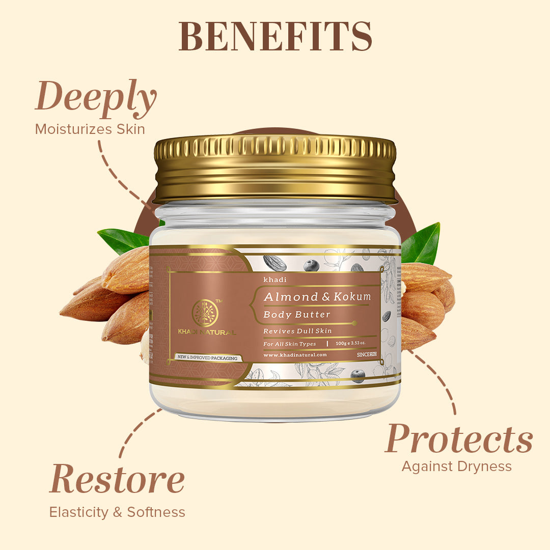 Khadi Natural Almond & Kokum Body Butter 100 g