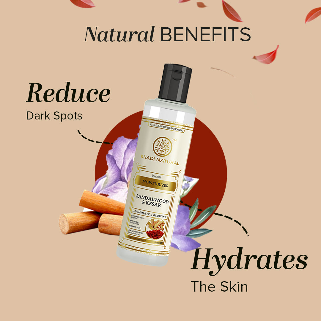 Khadi Natural Sandalwood and kesar Moisturizer- pack of 2