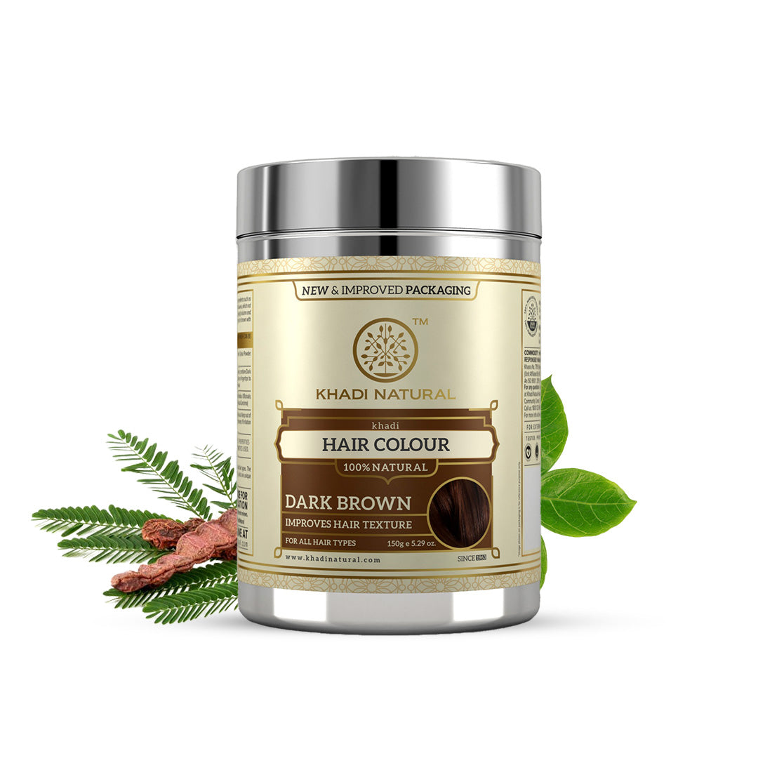 Khadi Natural Herbal Hair Colour Dark Brown-150 g