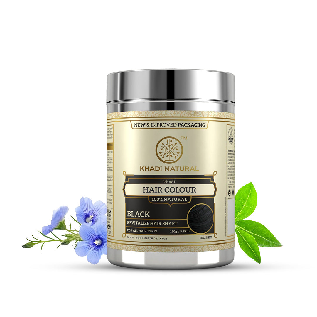 Khadi Natural Herbal Hair Colour Black-150 g