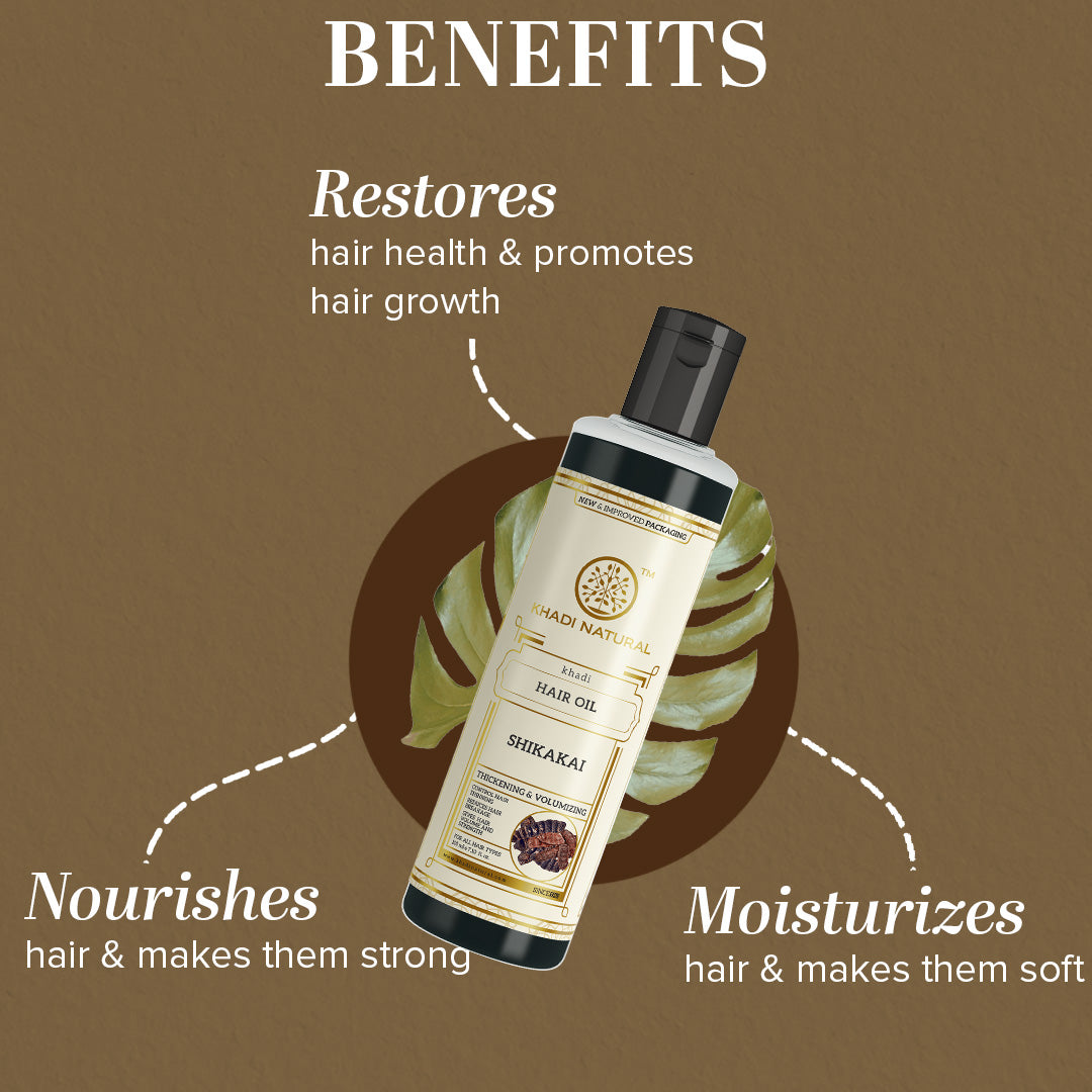 Khadi Natural Shikakai Hair Oil - 210 ml