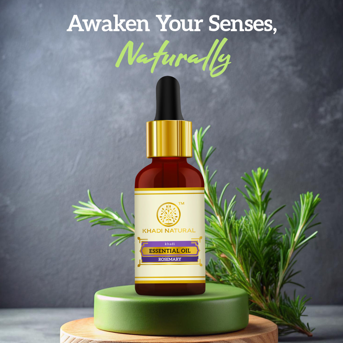 Khadi Natural Herbal Rosemary Essential Oil - 15 ml
