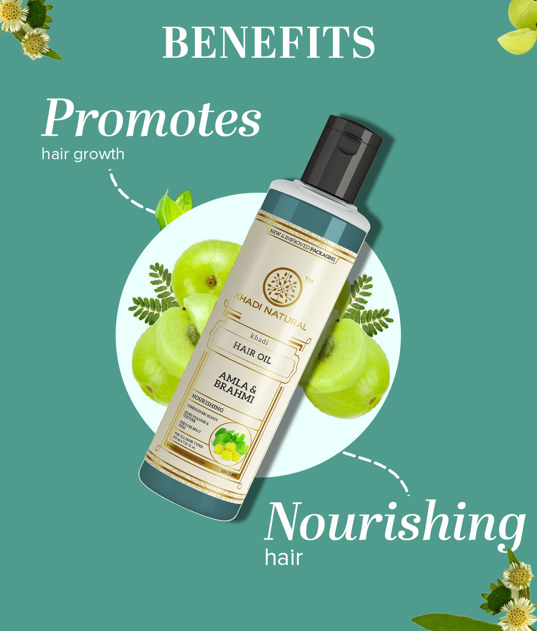 Khadi Natural Amla & Brahmi Hair Oil-210 ml