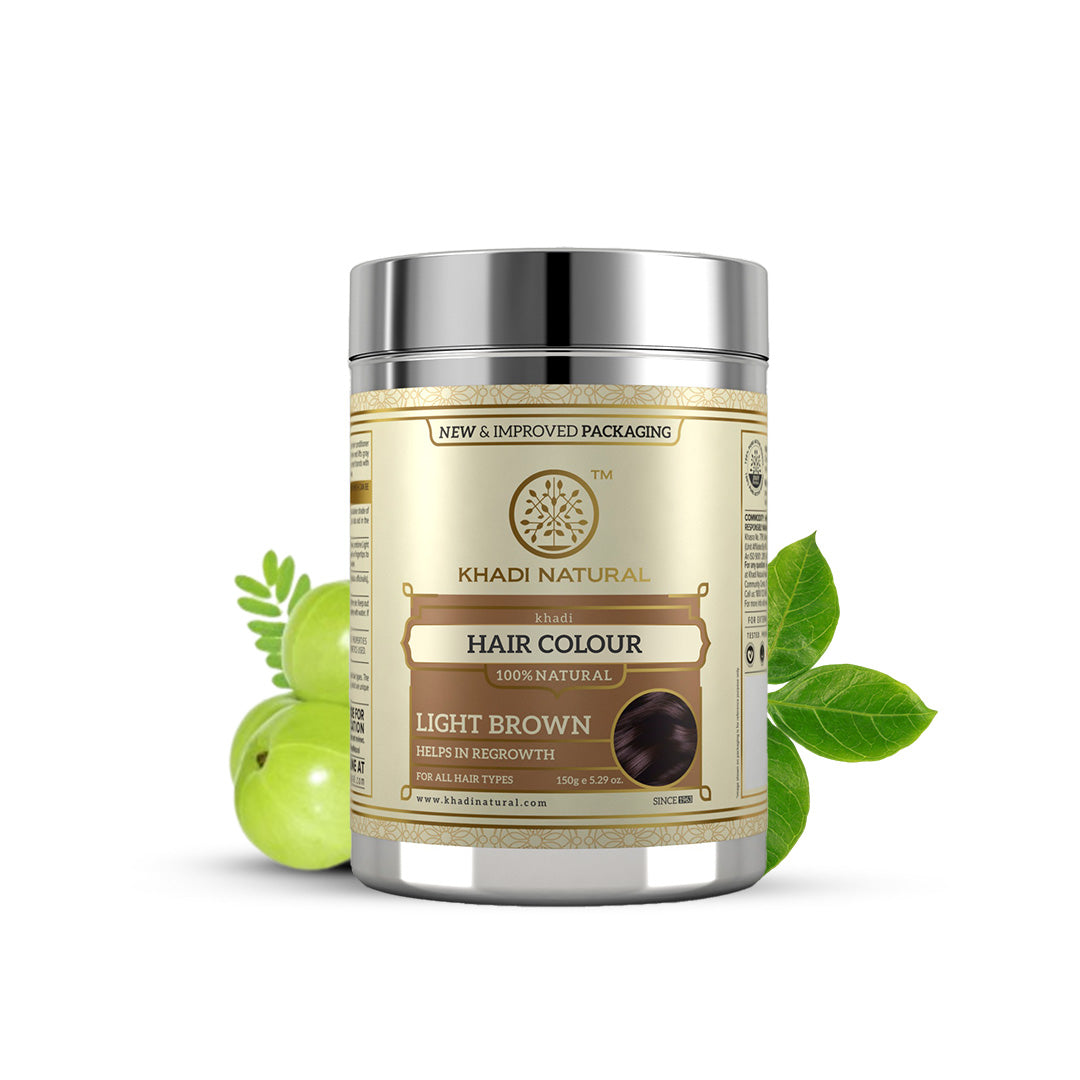 Khadi Natural Herbal Hair Colour Light Brown-150 g