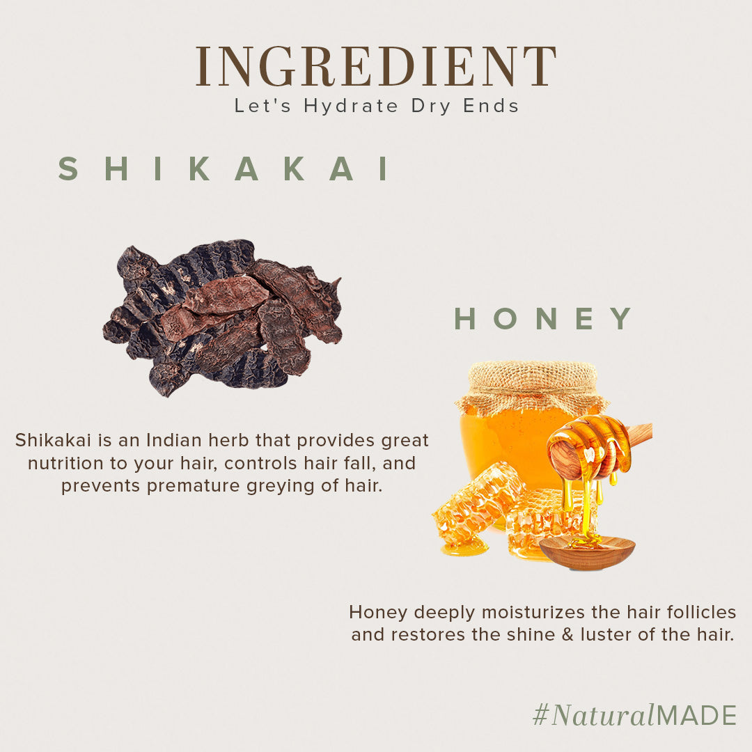 Khadi Natural Shikakai & Honey Hair Cleanser - Sls & Paraben Free-210 ml
