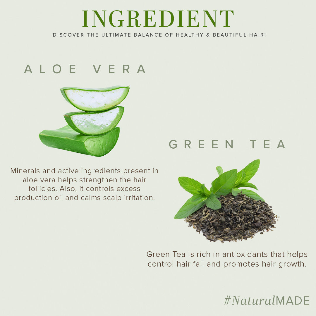 Khadi Natural Herbal Greentea & Aloevera Hair Conditioner