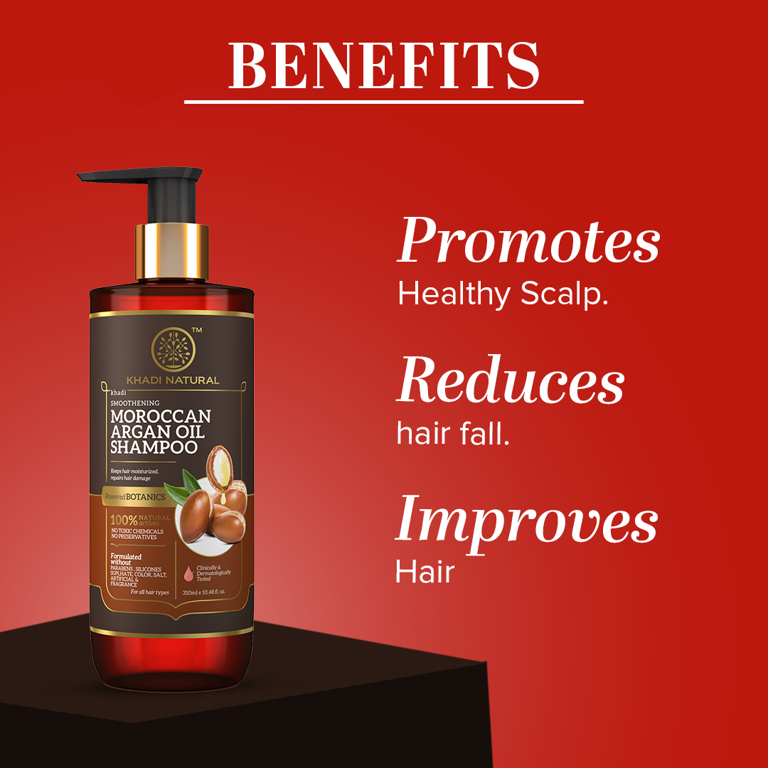 Khadi Natural Moroccan Argan Hair Shampoo (Sulphate free ) 310 ml